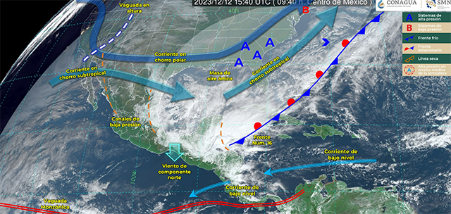 Lento ascenso de las temperaturas vespertinas SMN