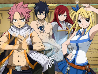 fairy tail anime wallpaper guild erza natsu gray lucy manga