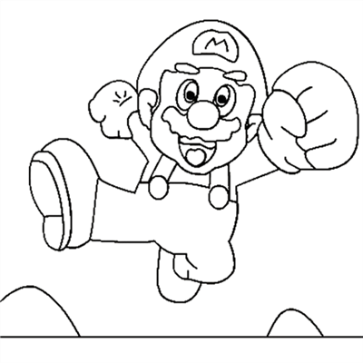 Mario Coloring Sheets on Coloring Pages Fun  April 2012