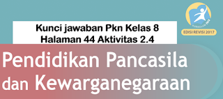 Kunci jawaban Pkn Kelas 8 Halaman 44 Aktivitas 2.4