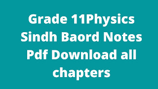 pdf downlaod sindh board notes