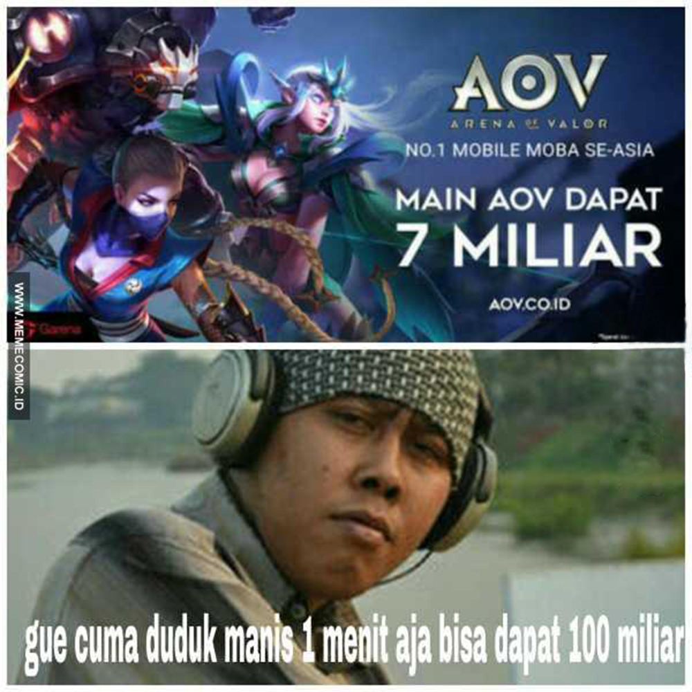 10 Meme Kocak AOV Bikin Anda Ngakak