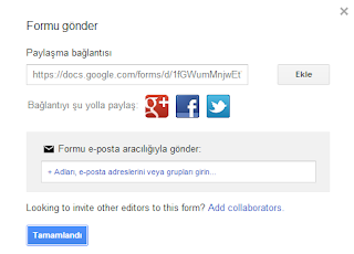 Google Docs ile Anket Oluşturmak 