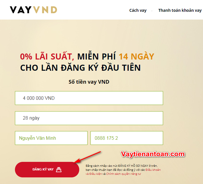 cach vay tien nhanh