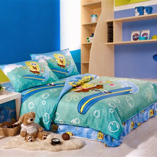 Kamar Tidur Anak Perempuan Minimalis Warna Biru