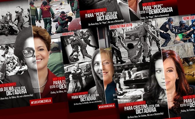 Campanha  #SOSVenezuela denuncia Dilma,Cristina,Mujica e Michelle Bachelet