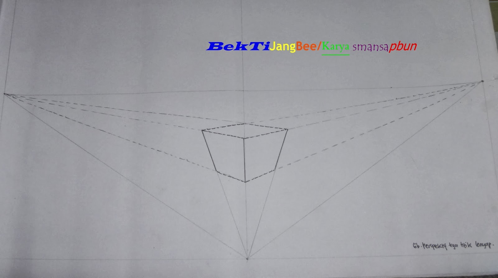 Made In Bekti: Contoh gambar perspektif 1,2,dan 3 titik lenyap