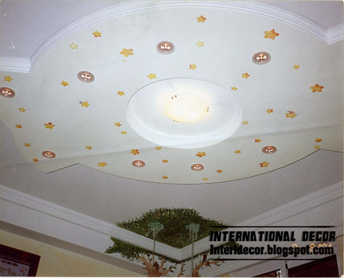 Modern gypsum ceiling designs for kids rooms images: title=