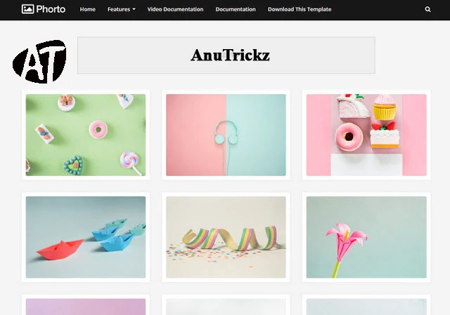 Phorto Blogger template