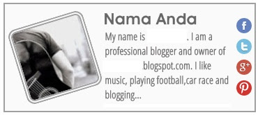 Cara Membuat Widget About Author ( tentang Penulis ) Blogger