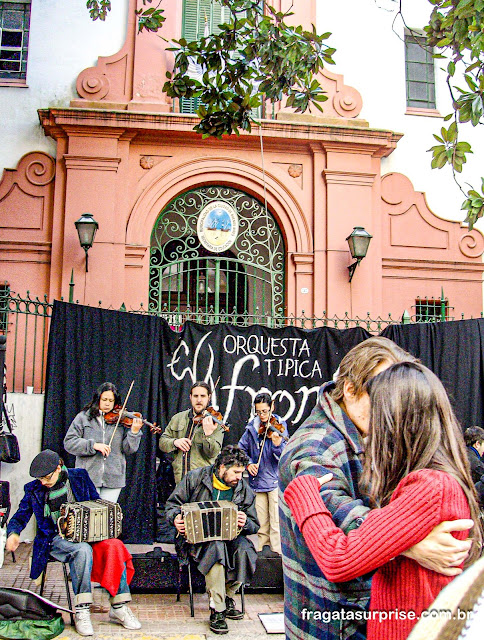 Milonga de rua em Buenos Aires