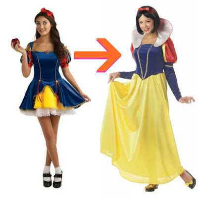 nonsexy snow white haloween costume