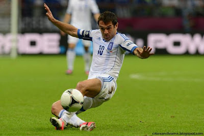 Giorgos Karagounis Sirtaki Show Euro 2012 Greece Hd Desktop Wallpaper