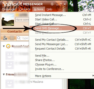 Cara SMS gratis Lewat Yahoo Messenger