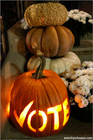 Calabazas Decoradas por Halloween en Back Bay, Boston