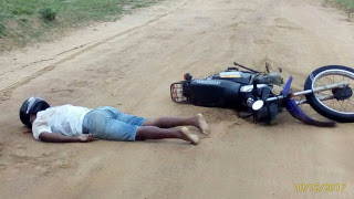 BOM JESUS DA SERRA: Identificado jovem que morreu após queda de moto na região do Amianto.
