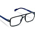 EFERMONE Blue Ray Cut Blue Light Filter Computer Glasses With Antiglare for Eye protection And Also Specialized Lens For Night Driving in Retro Design frame (Zero Power,Blue Coated)