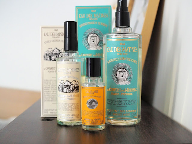 Eau de Cologne couvent des minimes Eau des Matines Eau aimable Eau des Minimes