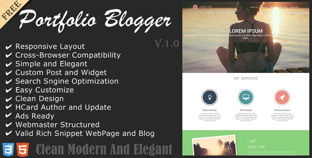 Download Service portfolio responsive together with SEO friendly blogger template Service/Portfolio Blogger Template