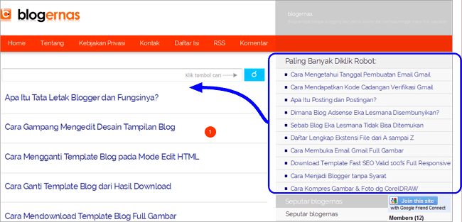 Cara Mengatur Posisi Widget pada Blog