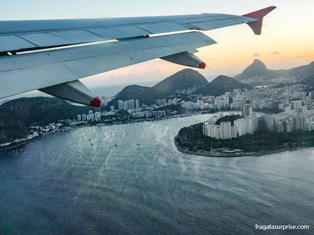 Vista aérea do bairro de Botafogo, Rio de Janeiro