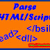 Parse Kode Script atau HTML