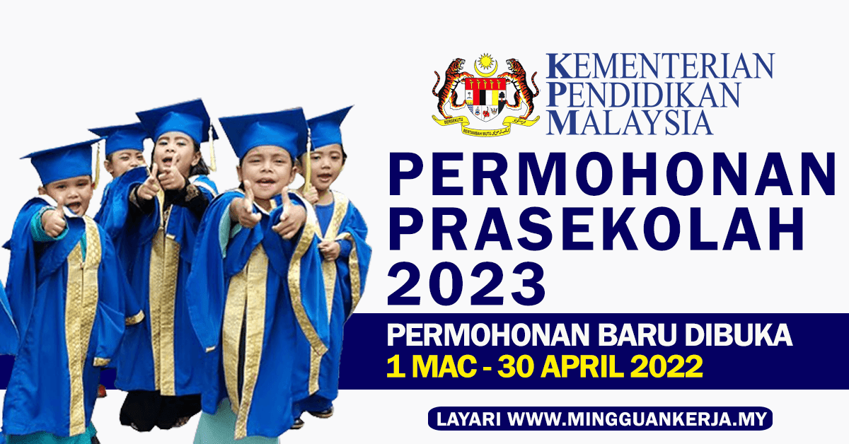 Berita baik bagi ibu bapa yang mempunyai anak berusia 4 sehingga 5 tahun, anda boleh untuk mendaftarakan anak anda ke prasekolah melalui Kementerian Pendidikan Malaysia tahun hadapan (2023) melalui sistem dan permohonan pendaftaran secara online.