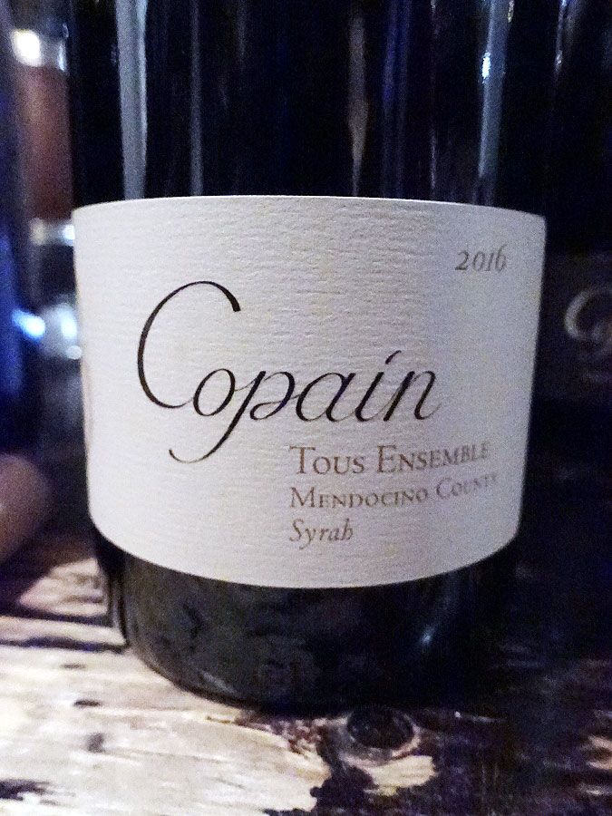 Copain "Tous Ensemble" Syrah 2016 (89 pts)