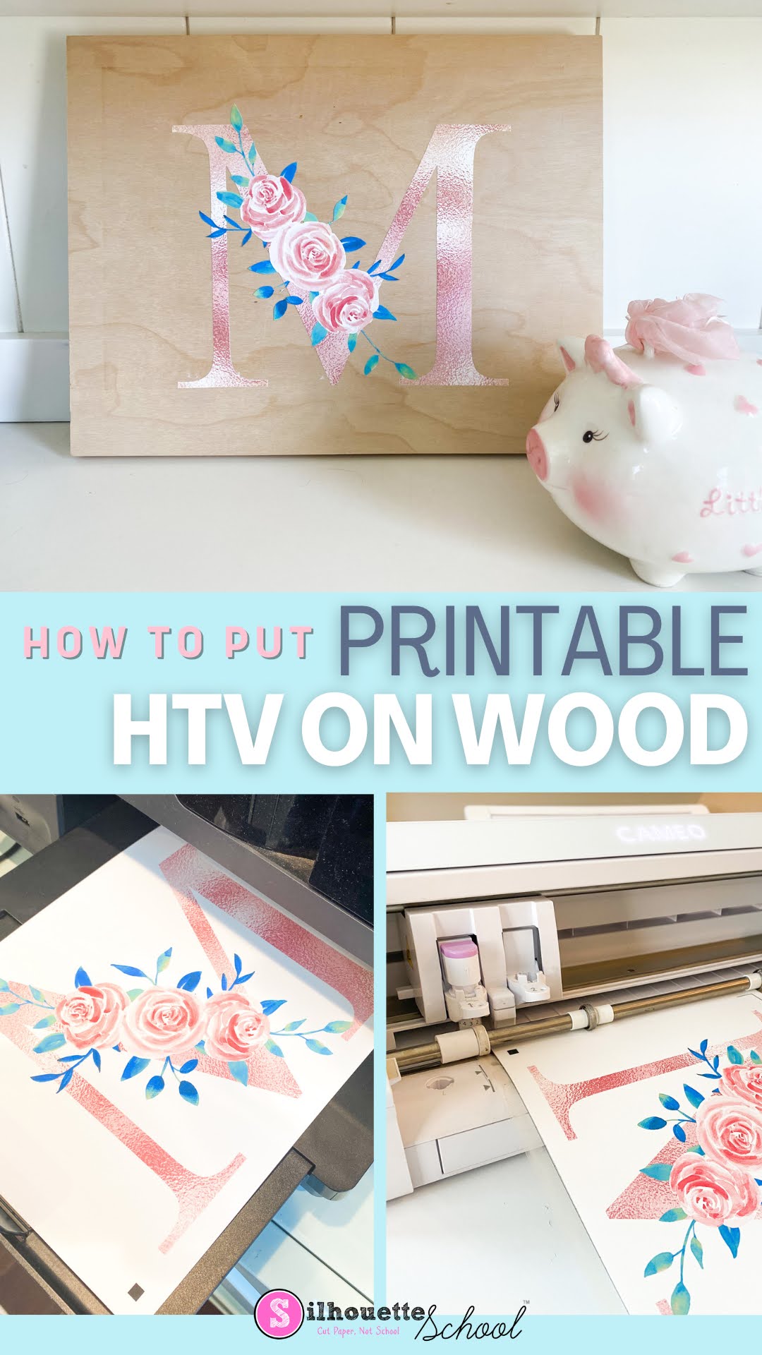 How to Use Printable Heat Transfer Vinyl on Wood - Silhouette School