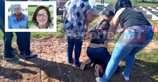 Filha chora e pede perdão durante enterro de mãe morta por covid-19, veja vídeo