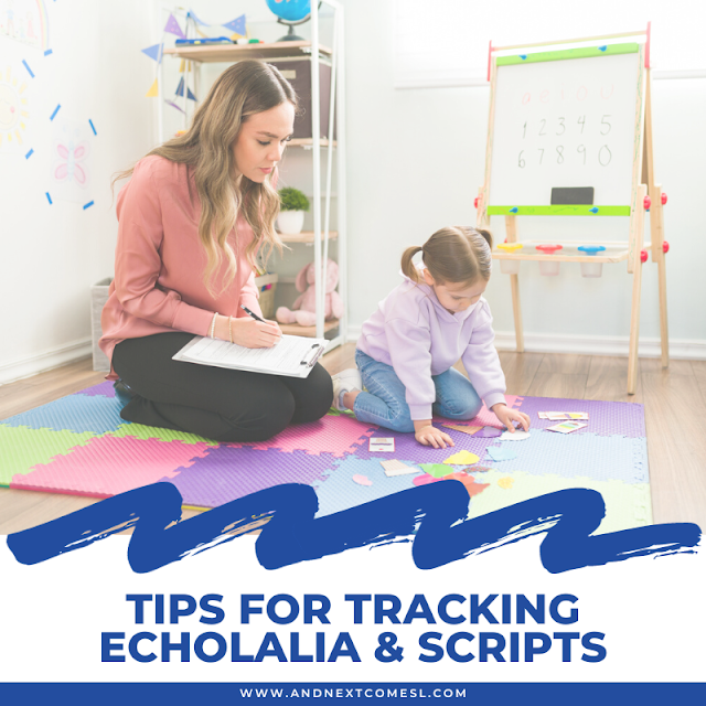 Tips for tracking echolalia and scripting