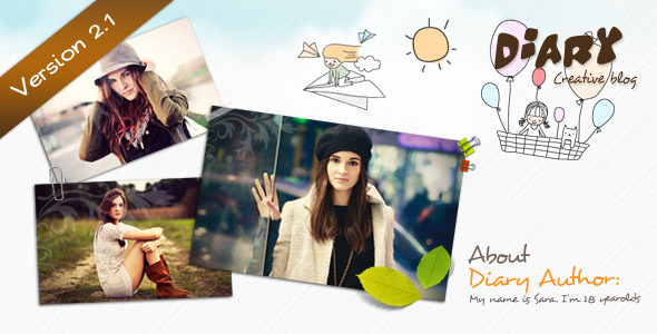 Diary - Joomla Responsive Template - Creative Joomla
