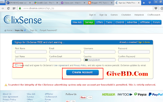 How to earn money with clixsense bangla tutorial