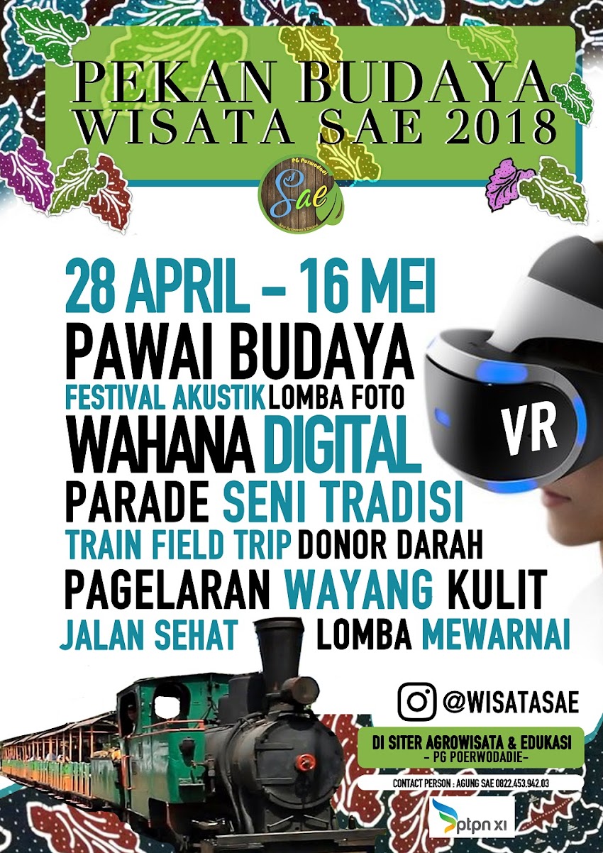 Jelang Giling 2018 PG Purwodadi Gelar Pekan Budaya Wisata SAE 2018