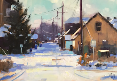 Summit Hill Alley painting Patty Voje