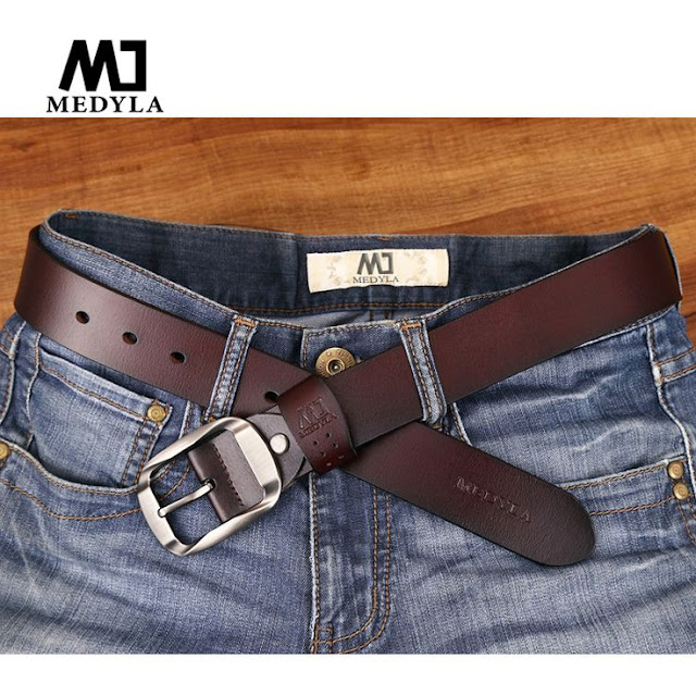 How to wear men's leather belt?