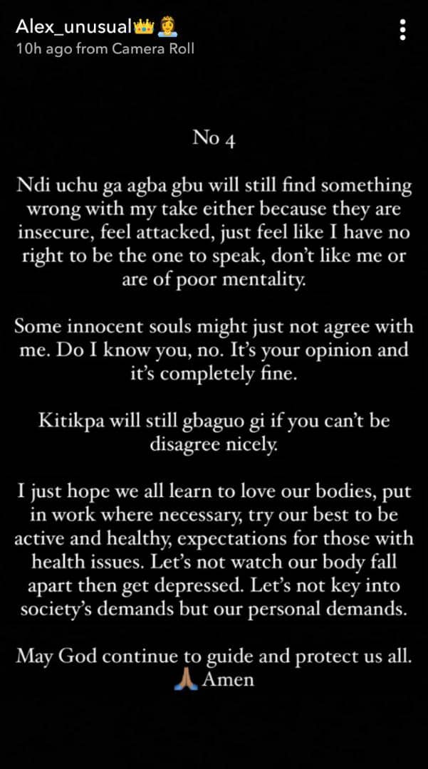 Always learn to love our body the way it is- Alex Asogwa slams ladies who Undergo surgeries to enhance their body