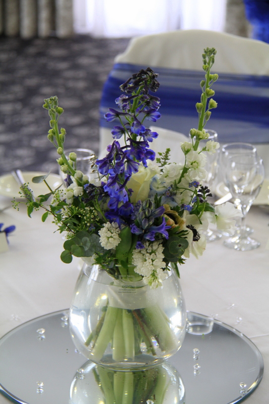 The Royal blue shades matched the Chair Dressings superbly