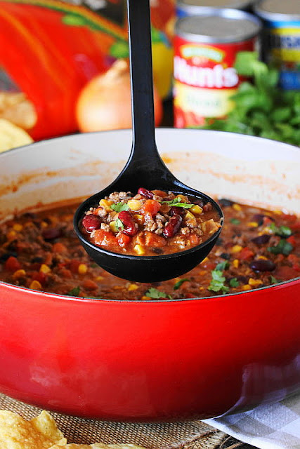 Taco Soup in Ladle Image