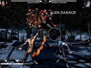 Screenshots of the Mortal Kombat X for Android tablet, phone.