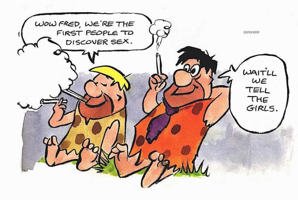 FIRST SEX IN HISTORY cartoon Clutch Needy, LGBT cartoon
