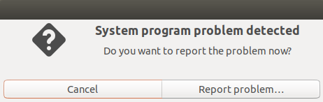 Ubuntu 18.04:System program problem detected