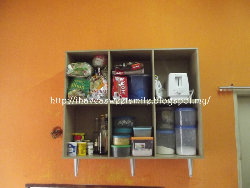  DIY  kabinet  dapur tak sampai seratus hengget 