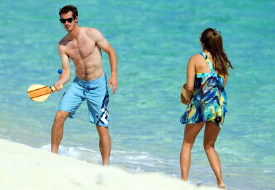 andy murray with girlfriend bahama beach