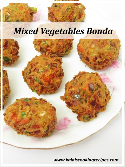 mixed vegetables bonda