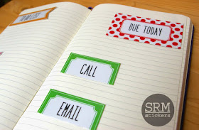 SRM Stickers Blog - Reusable Laminated Planner Tags by Lorena - #planner #labels #stickers #srmpress #srmstickers #DIY