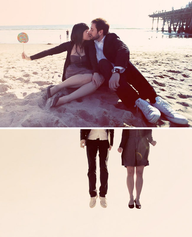 Max Wanger engagement session santa monica pier