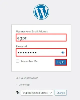 wordpress login