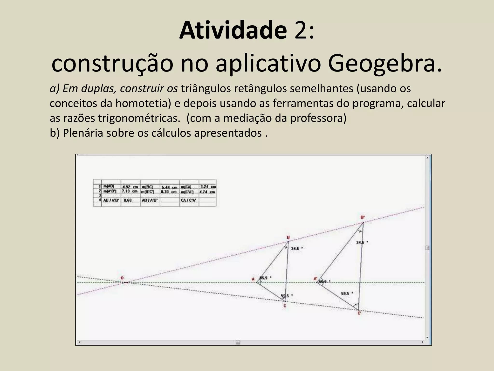 Trigonometria no triângulo retângulo 9 ano