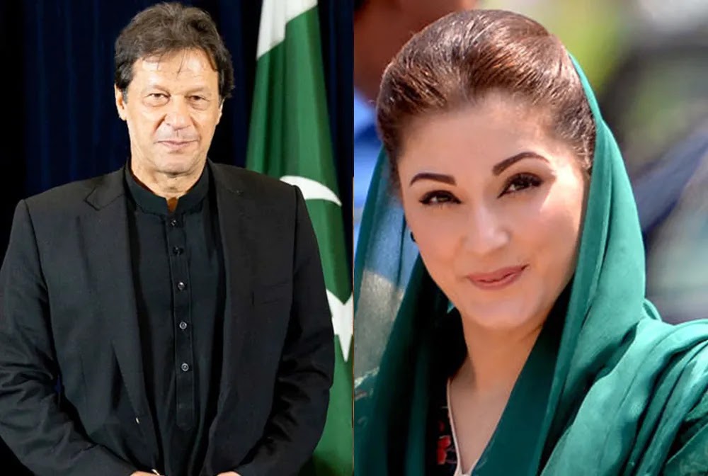 PTI Chairman Imran Khan and PML-N leader Maryam Nawaz came face to face over the issue of journalist Imran Riaz's arrest.